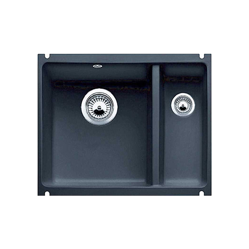 Кухонная мойка Blanco 523747 SUBLINE 350/150-U керамика черный PuraPlus с отв.арм. InFino