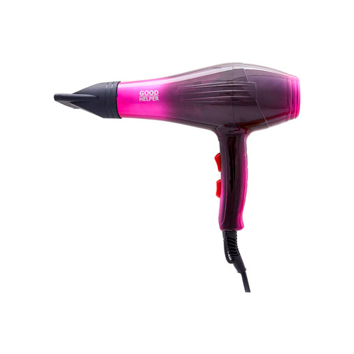 Фен GoodHelper HD-1802 черно-розовый