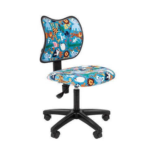 Кресло Chairman Kids 102 ткань зоопарк (чер) 00-07036637