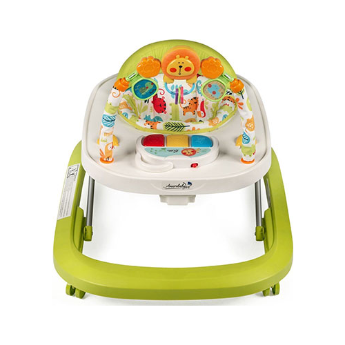 Ходунки детские с электронной игровой панелью Amarobaby Walking Baby GREEN (зеленый) AMARO-21WB-Ze