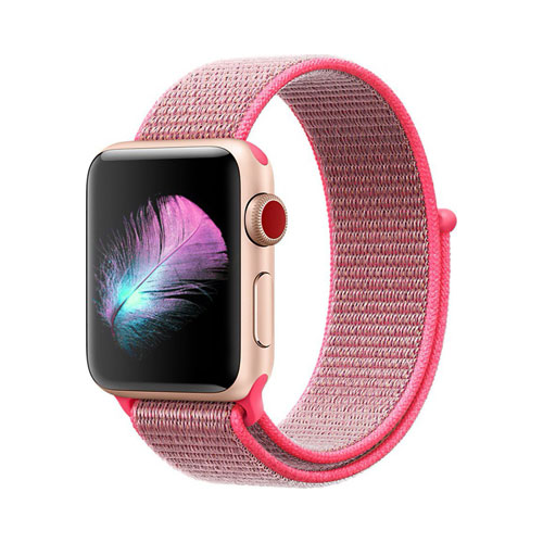 Ремешок нейлоновый Eva для Apple Watch 38/40mm Малиновый (AVA009HP)