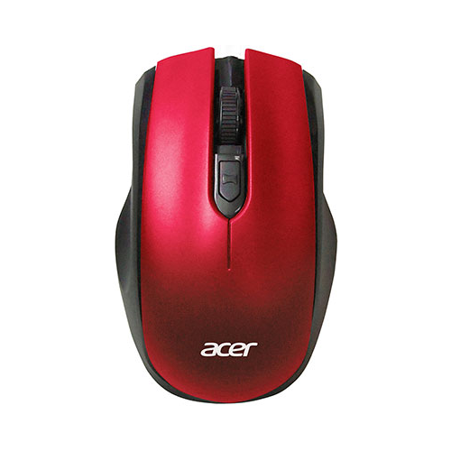Мышь ACER OMR032 черный/красный оптическая (1600dpi) беспроводная USB (4but) (ZL.MCEEE.009)