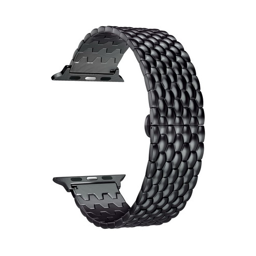 Ремешок для часов Lyambda из нержавеющей стали для Apple Watch 40/42 mm KITALFA LWA-08-44-BK Black