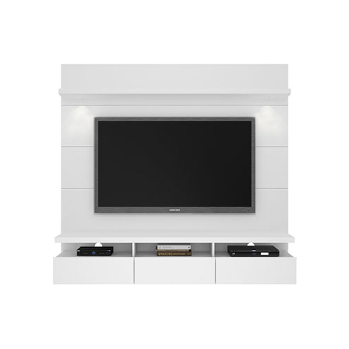 Стеллаж под телевизор Manhattan HORIZON 1.8 с LED подсветкой WHITE GLOSS PA27152 1708 x 1810 x 435