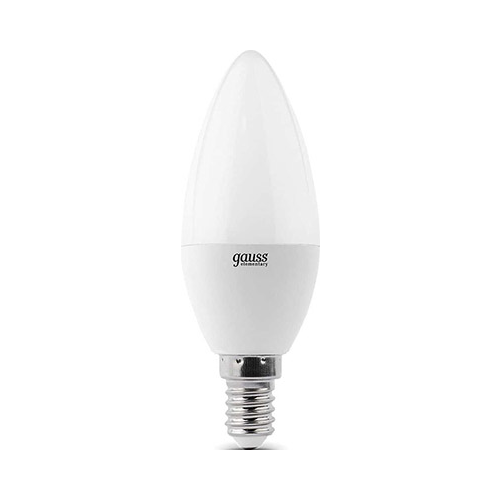 Лампа GAUSS LED Elementary Свеча 6W E14 470lm 6500K 33136