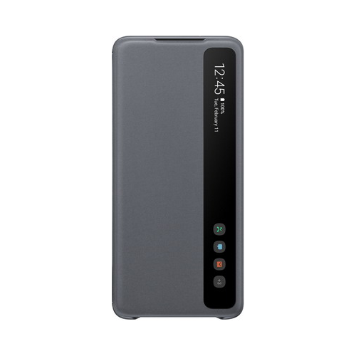 Чехол (флип-кейс) Samsung S20plus (G985) ClearView gray EF-ZG985CJEGRU