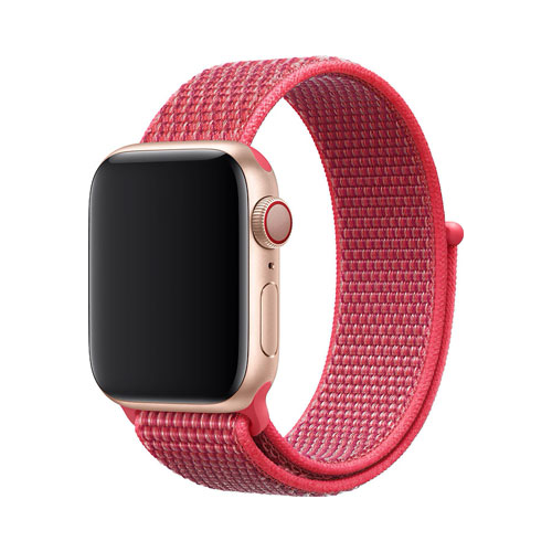 Ремешок нейлоновый Eva для Apple Watch 38/40mm Красный Гибискус (AVA009RH)