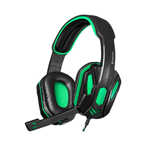 Игровая гарнитура Defender Warhead G-275 зеленый черный (64122)