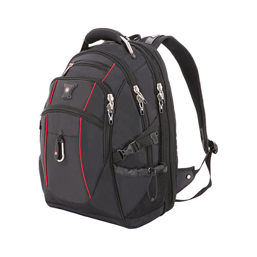 Рюкзак Swissgear 15" чёрный/красный полиэстер 900D/М2 добби 34x23x48 см 38 л SA6677202408