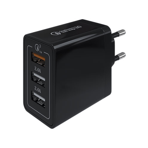 Сетевое зарядное устройство Red Line Line Tech USB QC 3.0 (модель NQC1-3A) черный