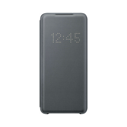 Чехол (клип-кейс) Samsung S20 (G980) LED-View gray EF-NG980PJEGRU