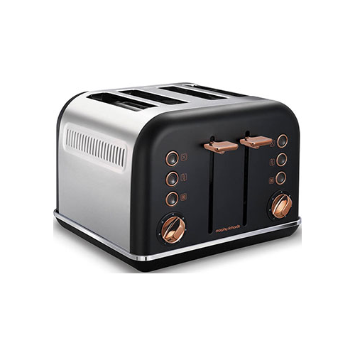 Тостер Morphy Richards 4 slices Accents Rose Gold Black 242104EE