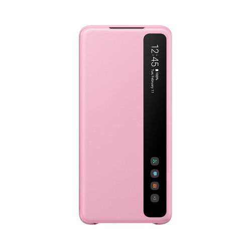 Чехол (флип-кейс) Samsung S20plus (G985) ClearView pink EF-ZG985CPEGRU