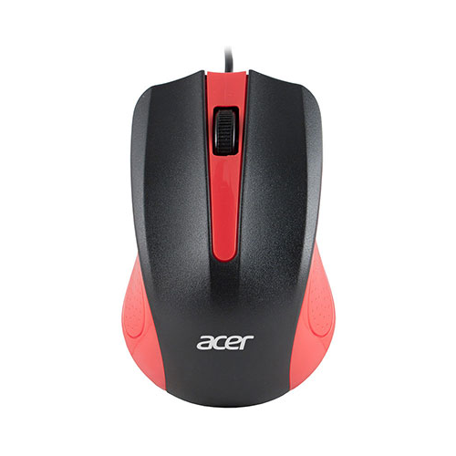 Мышь ACER OMW012 черный/красный оптическая (1200dpi) USB (3but) (ZL.MCEEE.003)