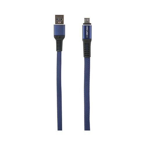 Кабель Red Line Flat USB-Micro USB синий