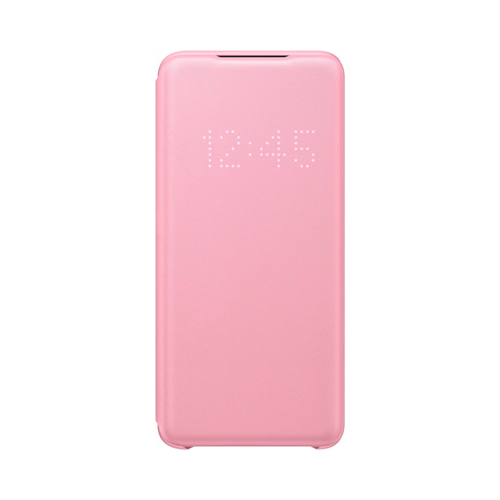 Чехол (клип-кейс) Samsung S20 (G980) LED-View pink EF-NG980PPEGRU
