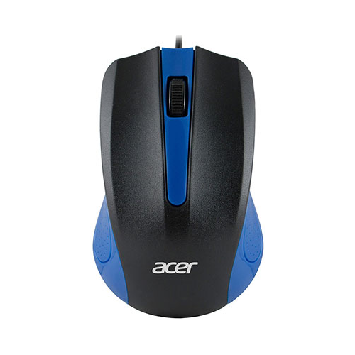 Мышь ACER OMW011 черный/синий оптическая (1200dpi) USB (3but) (ZL.MCEEE.002)