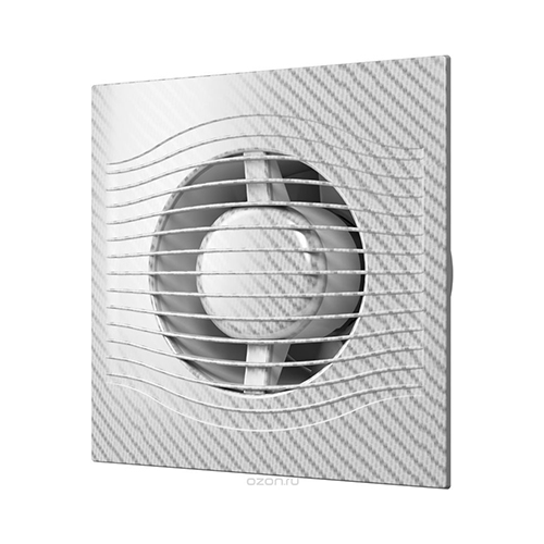 Вентилятор вытяжной с обратным клапаном DiCiTi SLIM 5C white carbon