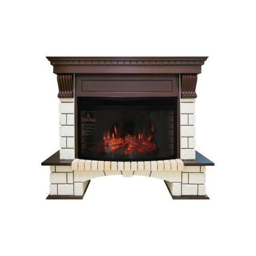 Каминокомплект Royal Flame Pierre Luxe с очагом Dioramic 33 W LED FX (RP-33 WCLFX) (темный дуб)