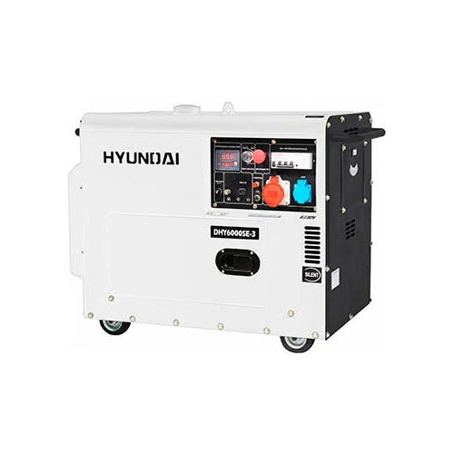 Электрический генератор и электростанция Hyundai DHY 6000SE-3