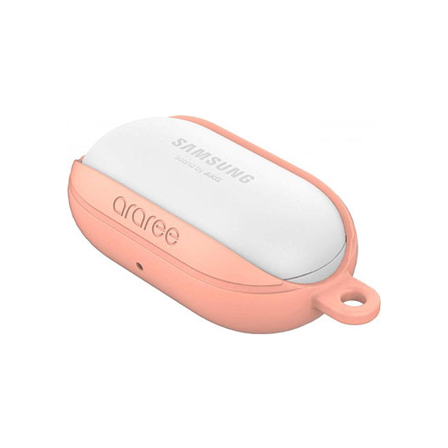 Силиконовый чехол Samsung araree Bean для Galaxy Buds Live нежно-розовый (Flamingo) (GP-R170KDFPBRB)