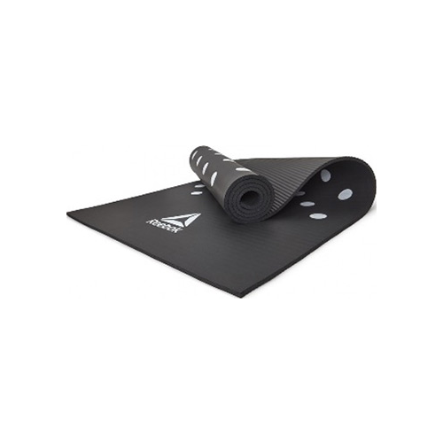 Коврик для йоги и фитнеса Reebok Белые Пятна 7 мм черный RAMT-12235BK