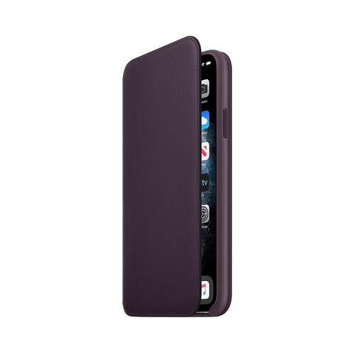 Чехол (флип-кейс) Apple iPhone 11 Pro Max Leather Folio - Aubergine MX092ZM/A