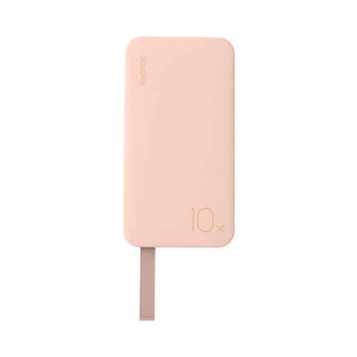 Внешний аккумулятор Xiaomi SOLOVE с ремешком на руку (X8 Pink)
