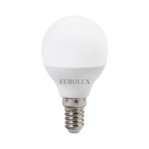 Лампа светодиодная Eurolux LL-E-G45-7W-230-4K-E14 (шар 7Вт нейтр. Е14) белый