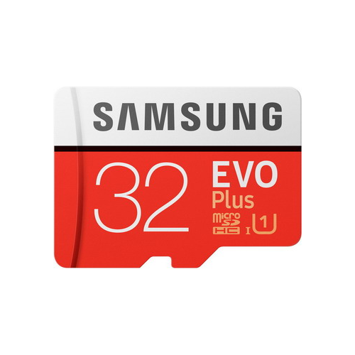 Карта памяти Samsung MicroSDHC 32 Гб class 10 UHS-I EVO+ с адаптером MB-MC 32 GA/RU