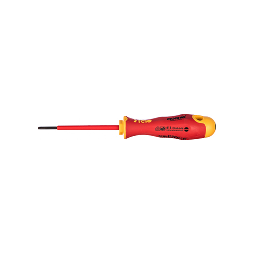 Диэлектрическая отвертка Felo Ergonic плоская шлицевая 2 5X0 4X75 41302590