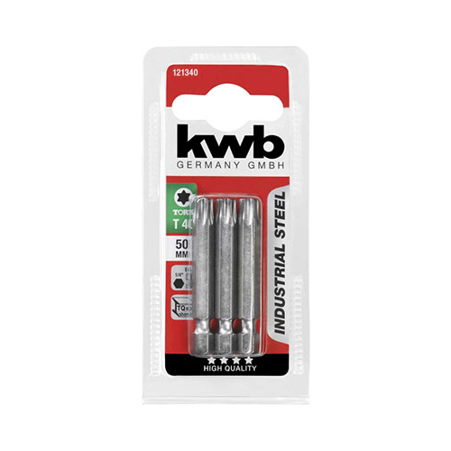 Бита Kwb INDUSTRY TORX40 50 мм 3 шт 121340