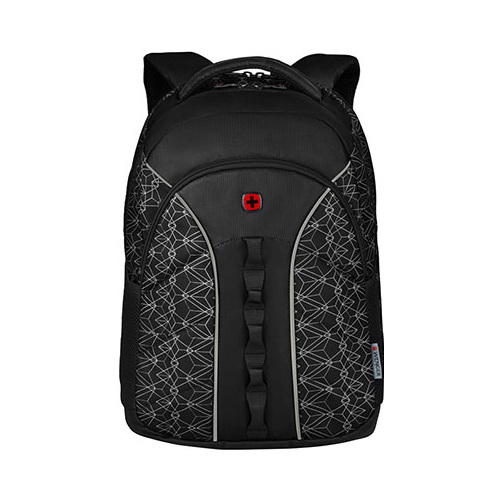 Рюкзак для города Wenger 16'' черный со светоотражающим принтом полиэстер 35x27x47 см 27 л 610213