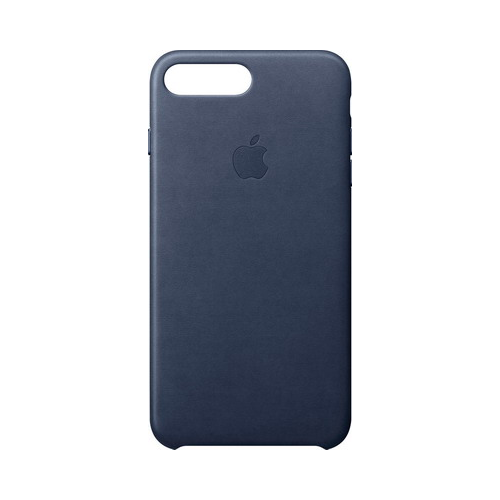 Чехол (клип-кейс) Apple Leather Case для iPhone 8 Plus/7 Plus цвет (Midnight Blue) тёмно-синий MQHL2ZM/A