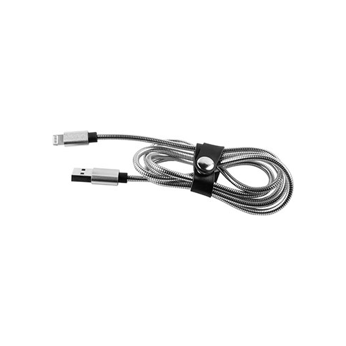 Кабель Red Line S7 USB-8-pin для Apple металлическая обмотка серебристый