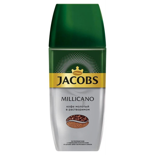 Кофе Jacobs Millicano молотый в растворимом, 90гр