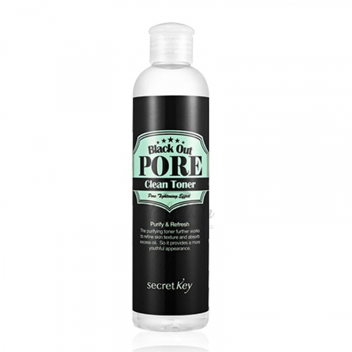 Тонер с углём Secret Key Black Out Pore Clean Toner