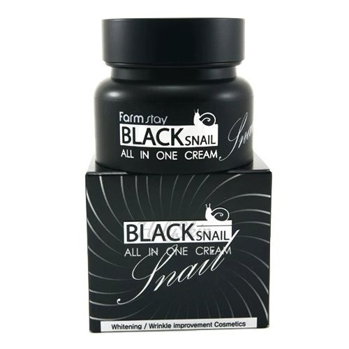 Многофункциональный крем с муцином улитки Farmstay Black Snail All in One Cream