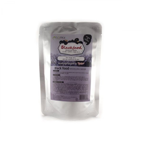 Альгинатная маска для лица с древесным углем Inoface Blackfood Modeling Mask