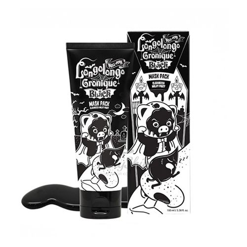 Черная маска на основе древесного угля и цветочного комплекса Elizavecca Hell-Pore Longolongo Gronique Black