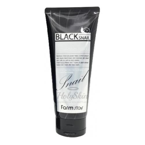 Антивозрастная пенка для очищение кожи Farmstay Black Snail Deep Cleansing Foam