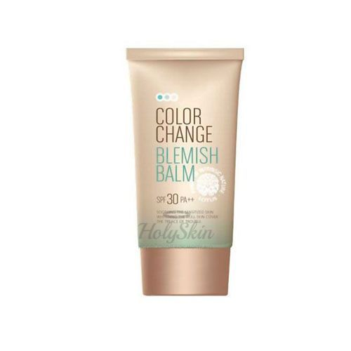 Матирующий CC крем Welcos Lotus Color Change Blemish Balm