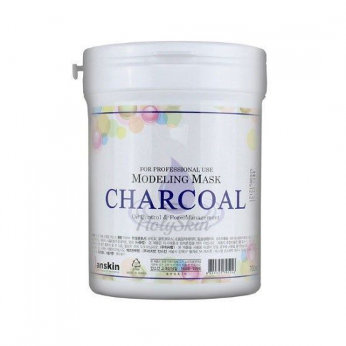 Альгинатная маска с углём Anskin Charcoal Modeling Mask (Container)