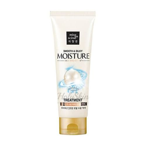 Маска для волос с гиалуроновой кислотой и жемчугом Mise En Scene Pearl Smooth and Silky Moisture Treatment