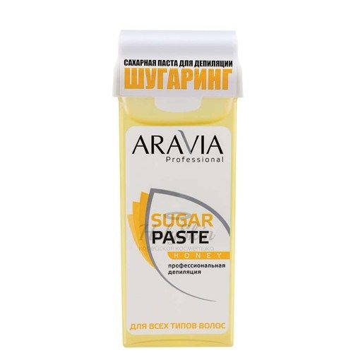 Сахарная паста для шугаринга мягкой консистенции Медовая Aravia Professional Sugar Paste Honey 150 г