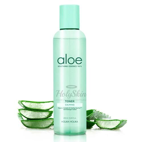Успокаивающий тонер с алоэ Holika Holika Aloe Soothing Essence 98% Toner