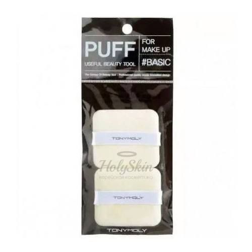 Прямоугольный пуф для нанесения пудры Tony Moly Flocking Puff Square