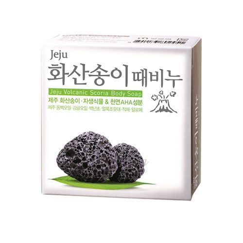 Мыло с вулканической лавой Mukunghwa Jeju Volcanic Scoria Body Soap