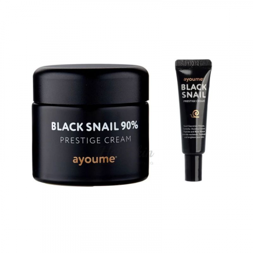 Улиточный крем для лица Ayoume Black Snail 90% Prestige Cream