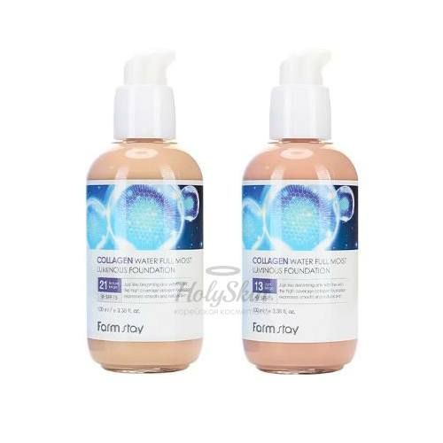 Тональная основа Farmstay Collagen Water Full Moist Luminous Foundation